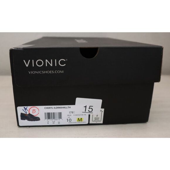 Vionic Women's Sz 10M Dark Khaki Green Leather Cheryl II Slip-On Loafers - Picture 12 of 12